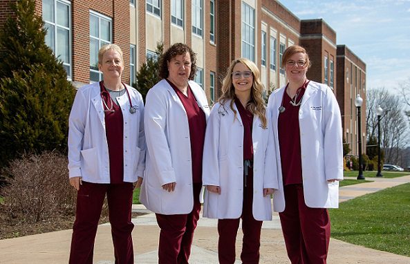 A group photo of Concord University's nursing faculty